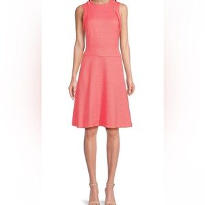 Tommy Hilfiger NWOT Textured fringe knee length dress in sherbet pink